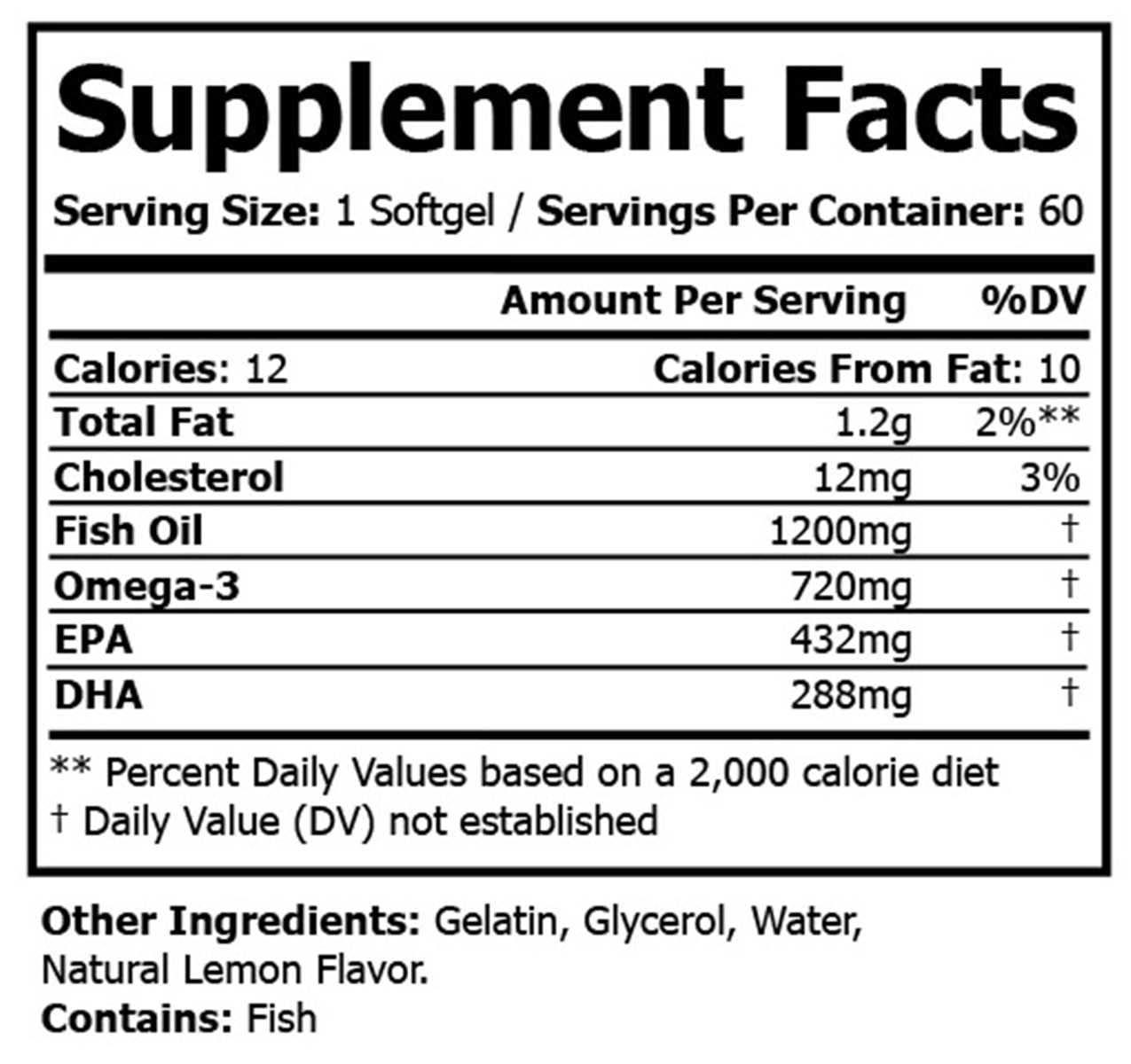 Pure Omega-3 Kapseln – Hochdosierte Fischöl Fettsäuren für Herz, Gehirn und Gesundheit