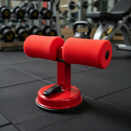 Sit-Up Bar Bauchtrainer für Zuhause – Fitnessgerät für Sit-Ups, Core- & Bauchmuskeltraining, Unterlegkeil Boden rutschfest, Bauchtrainer Heimtraining Herren Damen, Fitness Zubehör