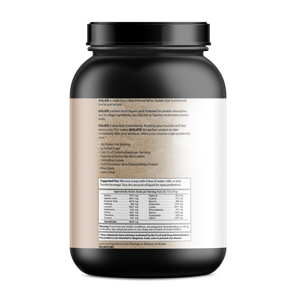 Premium Whey Protein Isolat – Hochreines Eiweißpulver für Muskelaufbau und Regeneration