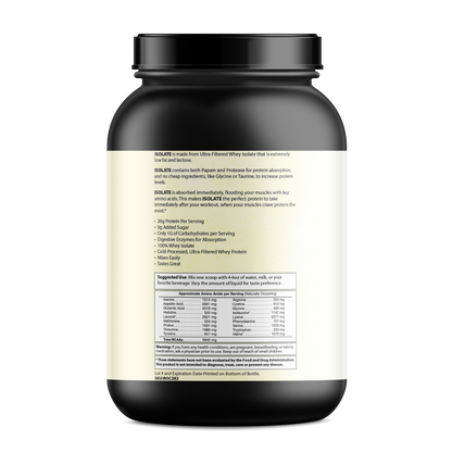 Premium Whey Protein Isolat – Hochreines Eiweißpulver für Muskelaufbau und Regeneration
