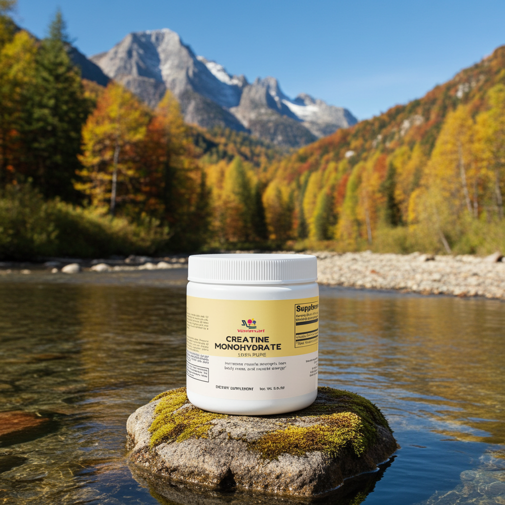 Creatin Monohydrat Pulver – Hochdosiertes Kreatin für Kraft, Muskelaufbau und Leistung