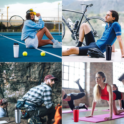 Protein Shaker 750ml Matte Premium – Auslaufsichere Sportflasche BPA-frei für Gym & Workout, Shaker Flasche für Proteinshakes, Pre-Workout & Supplements, Trinkflasche Sport Herren Damen