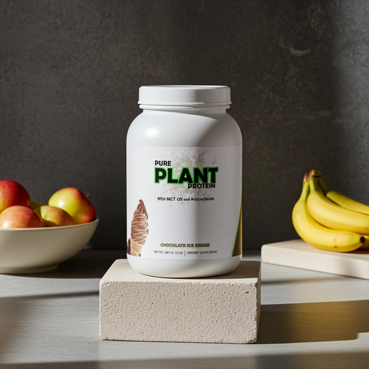 Pflanzliches Protein Pulver Schokolade – Pure Plant Protein Chocolate, Veganes Eiweißpulver für Muskelaufbau, Fitness & Sport, Whey Alternative laktosefrei glutenfrei, Proteinshake Herren Damen
